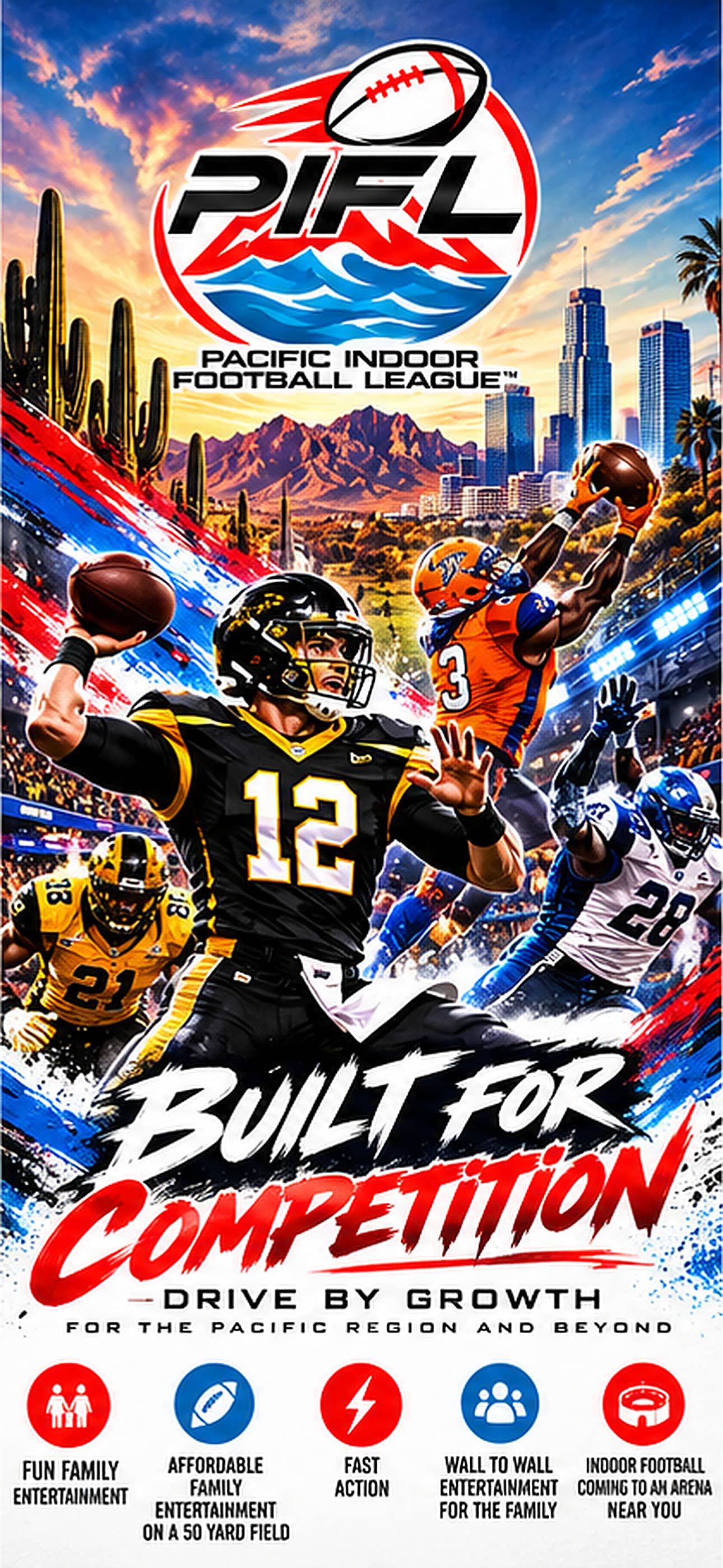 PIFL Mobile Background 02 Quarterback 1290x2796