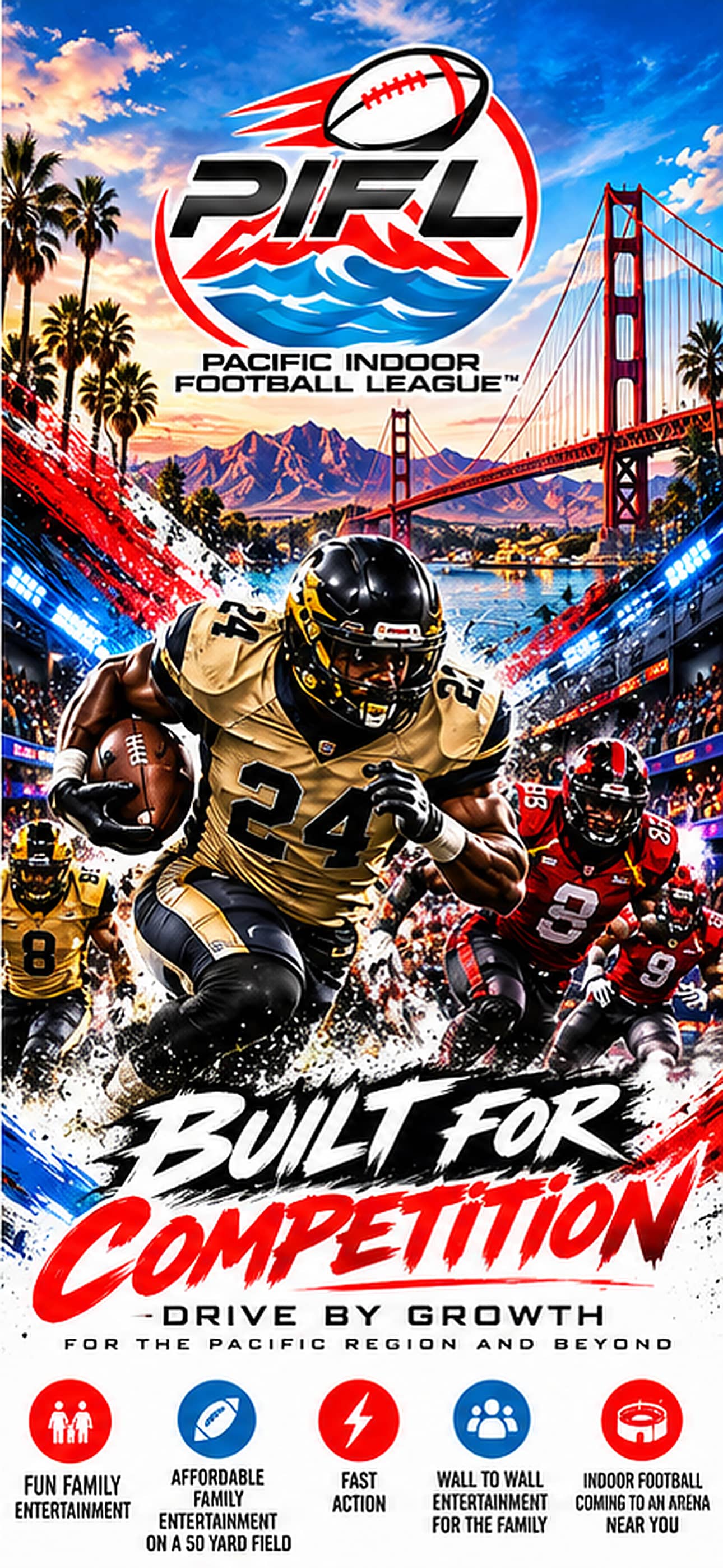 PIFL Mobile Background 04 Gold Runner 1290x2796